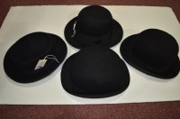 Lot 269 - Two felt bowler hats, one by Dunn & Co., 20.8...