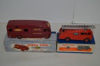 Lot 278 - Dinky Toys, to include: 981 horse box, boxed;...