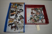 Lot 309 - Cold painted cast metal farmyard animals;...