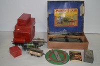 Lot 313 - Hornby 0-gauge train items, to include: an 0-4-...
