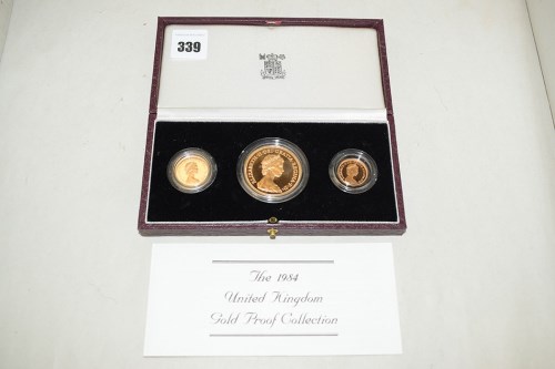 Lot 339 - The 1984 United Kingdom gold proof collection,...