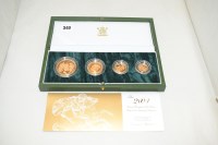 Lot 340 - The 2004 United Kingdom gold proof four coin...