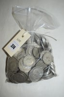 Lot 374 - British pre 1947 silver coinage, to include:...