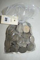 Lot 379 - British pre 1947 silver coinage, to include:...