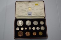 Lot 386 - A George VI Royal Mint specimen coin set, 1937,...
