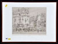 Lot 1512 - William Walcot - ''Piccadilly Circus, London'',...