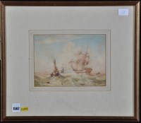 Lot 1562 - Style of Nicholas Pocock - ''Shipping Off...
