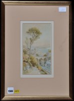 Lot 1566 - Ebenezer Wake Cook - a view of Naples, signed,...