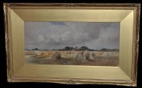 Lot 1639 - William Roxby Beverly - a cornfield with a...