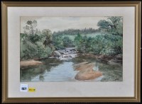Lot 1677 - John Valentine - a North country upland river,...