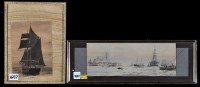 Lot 1687 - Frank Watson Wood - a busy harbour, signed and...