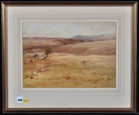 Lot 1690 - Edward Arden - sheep on a Lakeland fell,...