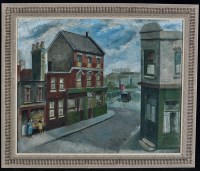 Lot 1791 - **** Cantor - a street scene with a woman and...