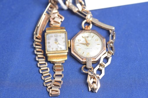 Lot 514 - A 9ct. yellow gold lady's cocktail watch by...