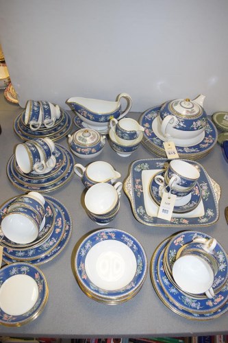 Lot 803 - Wedgwood Blue Siam pattern part dinner and tea...