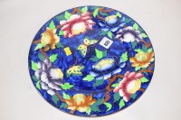 Lot 835 - A Maling 'Roses & Butterflies' plate, on...
