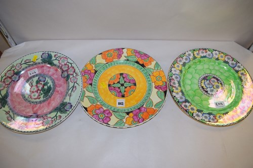 Lot 843 - Maling: a 'Gloria Painted Orange' plate,...