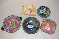 Lot 857 - Maling trinket dishes, to include: a 'Lace...