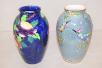 Lot 860 - Maling: a 'Peona, Dark Blue' vase, pattern no....