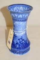 Lot 866 - A Maling 'Egypt' Bristol vase, blue glaze with...