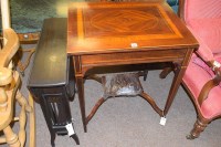 Lot 1175 - An Edwardian inlaid mahogany occasional table...