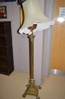 Lot 1295 - A Victorian brass and copper extendable...