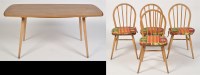 Lot 945 - Ercol: a Windsor style elm and beech dining...
