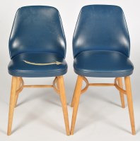 Lot 959 - Two 1960's dining chairs, with blue...