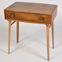 Lot 963 - Ercol: an elm and beech hall/side table, with...
