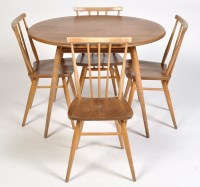 Lot 971 - Ercol: an elm and beech oval breakfast table,...