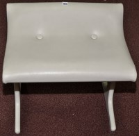 Lot 1006 - A 1960's white painted and button upholstered...
