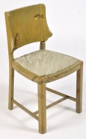 Lot 1008 - A 1930's dining chair, with solid back,...