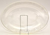 Lot 1040 - A clear Pyrex serving dish, decorated with...