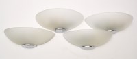 Lot 1041 - A set of eight Art Deco style wall lights.