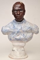Lot 1048 - Mario Lisette: a ceramic bust of a man, ''Qui...