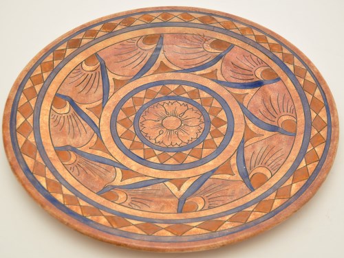 Lot 1068 - Burleigh Ware: a charger of geometric design,...
