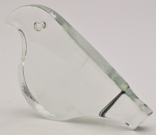 Lot 1087 - Roberto Niederer: a clear glass ornament in...
