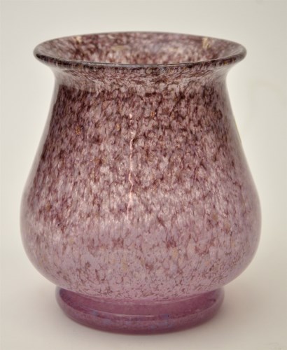 Lot 1096 - Monart: A glass bulbous form vase, with...