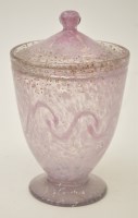 Lot 1097 - Monart: a glass covered vase, with mottled...