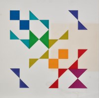Lot 1116 - Jean Spencer - ''Triangles'', signed and dated...
