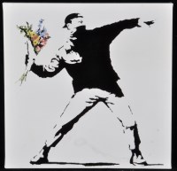 Lot 1160 - After Banksy - ''Flower Thrower'', colour...