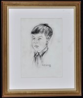 Lot 1166A - Thomas ''Tom'' McGuinness - portrait of a boy,...