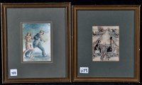 Lot 1173 - Jim B*** Gilbert - ''Lovers Tiff'' and ''Canal...