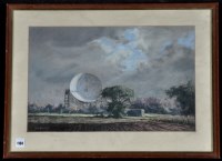 Lot 1184 - Ron Howard - Radio telescope dish in a field,...