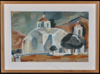 Lot 1190 - Kirill Sokolov - a Californian church, signed,...