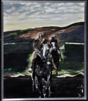 Lot 1232 - Sonia Lawson, RA, ARCA - ''Horsemen'', signed;...