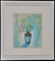 Lot 1249 - Lesley Main - ''Daisies in morning light'',...