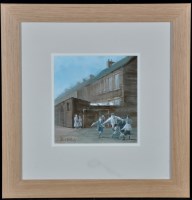 Lot 1265 - Dick Gilhespy - children playing street...