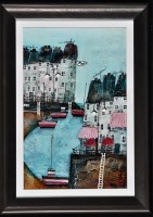 Lot 1295 - Roz Bell - ''Down at the harbour'', signed,...