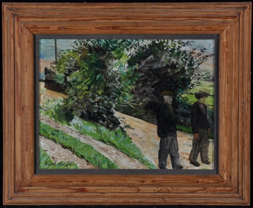 Lot 1306 - Carel Weight - ''Two chaps in a lane'', signed;...